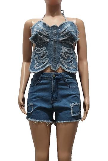 Butterfly two piece short set