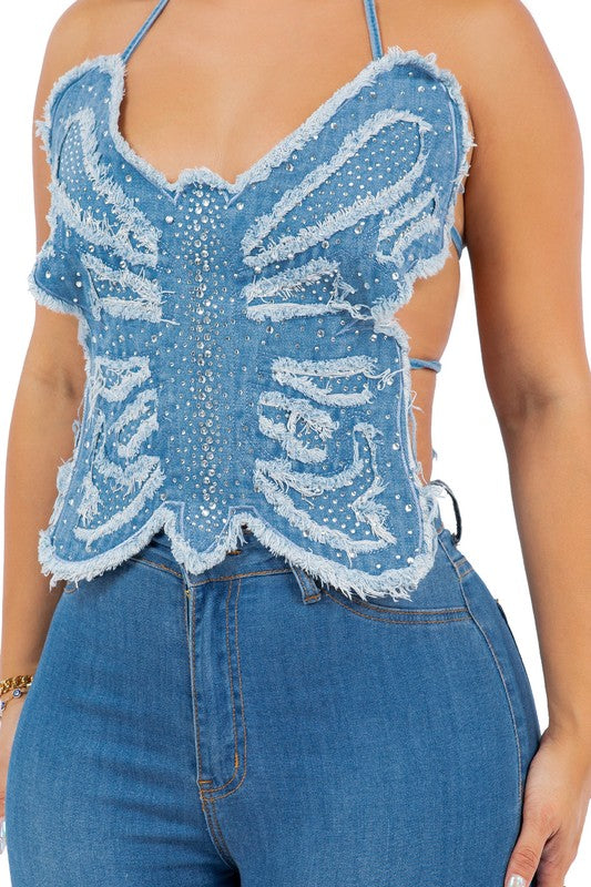 Butterfly two piece short set