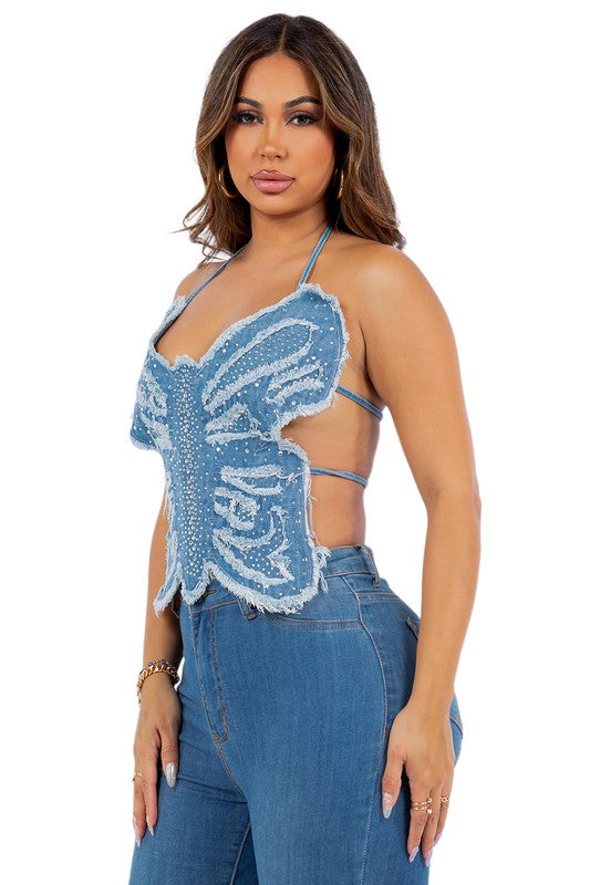 Butterfly two piece short set