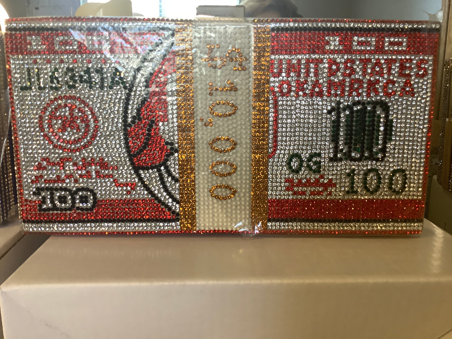 Money bag Clutch Ruby Red