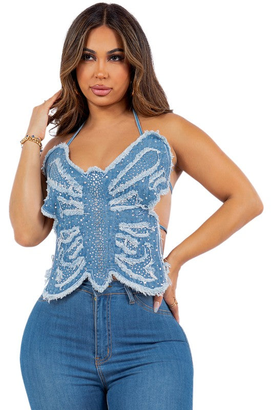 Butterfly two piece short set