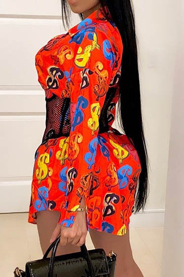 Level Up Money Print Dress