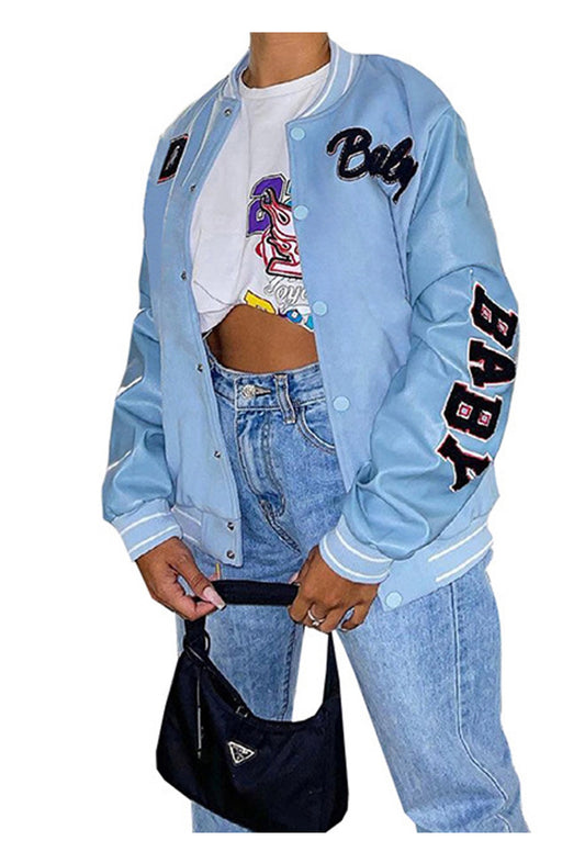 Giving me Baby Blu’s Varsity Style Jacket