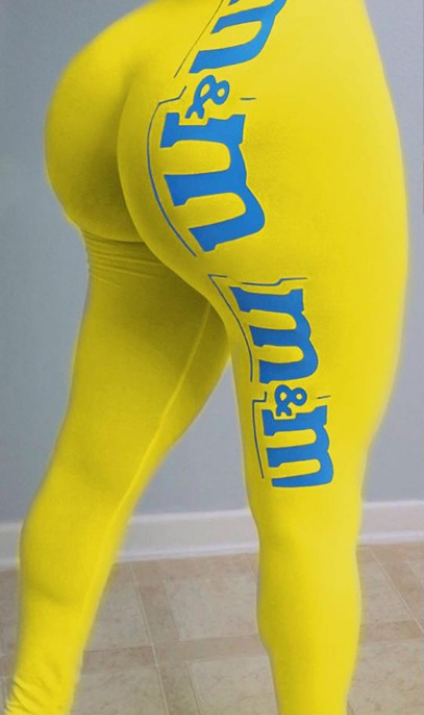 TASTE LIKE CANDY YELLOW M&M LEGGINGS